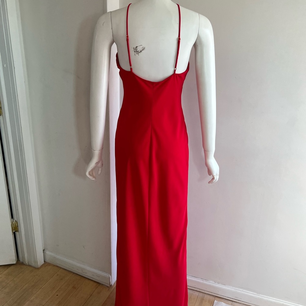 $238 Amanda Uprichard X REVOLVE Riesling Gown Lipstick Red Long Formal Dress S - Picture 5 of 11
